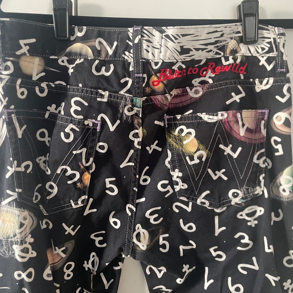 Vivienne Westwood Black Planets and Numbers Print Pants - Picture 4 of 6